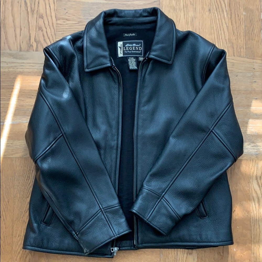 Eddie Bauer Oversized Leather Jacket